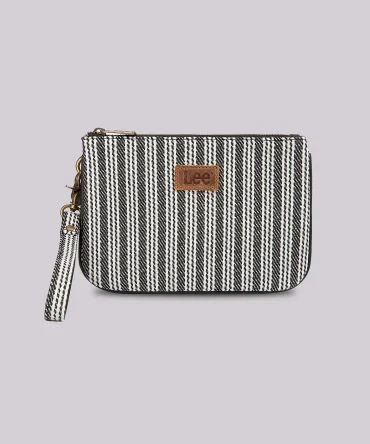 Women's Stripe Logo Wristlet Wallet