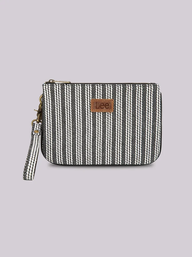 Women's Stripe Logo Wristlet Wallet