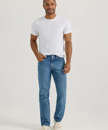 Men's 100% Cotton Regular Fit Straight Leg Heavyweight Jean