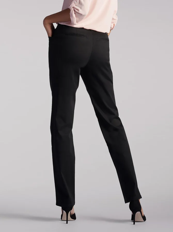 Women’s Relaxed Fit Straight Leg Pant All Day Pant (Petite) - Image 2