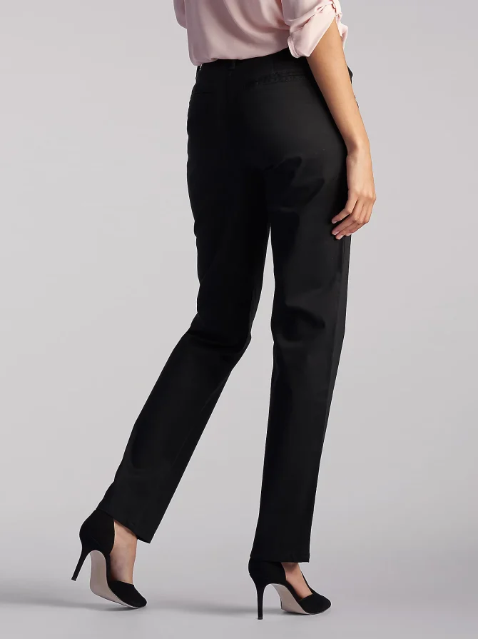 Women’s Relaxed Fit Straight Leg Pant All Day Pant (Petite) - Image 3