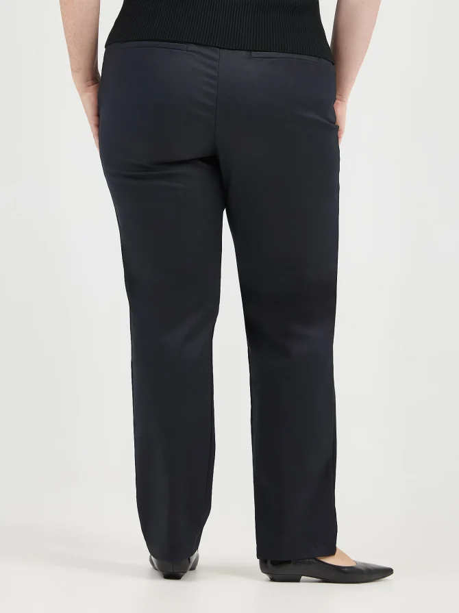 Women's Wrinkle Free Relaxed Fit Straight Leg Pant (Plus) - Image 4