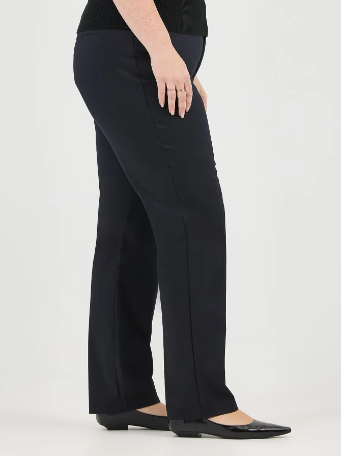 Women's Wrinkle Free Relaxed Fit Straight Leg Pant (Plus) - Image 5